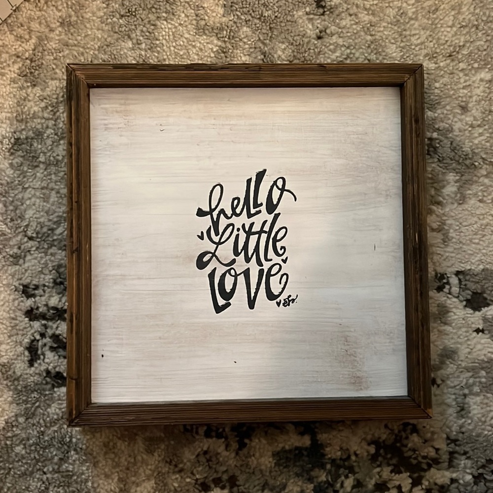 Wooden sign